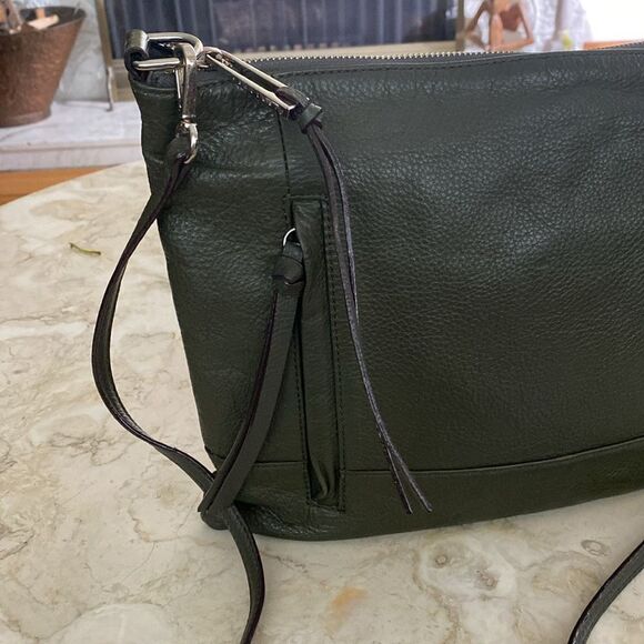 Sanctuary Green Leather Shoulder Bag - Picture 8 of 16